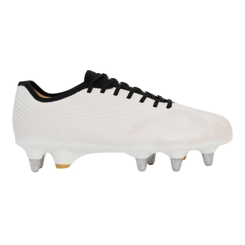 Canterbury Mens Stampede Groundbreak Pro Soft Ground Rugby Boots / White